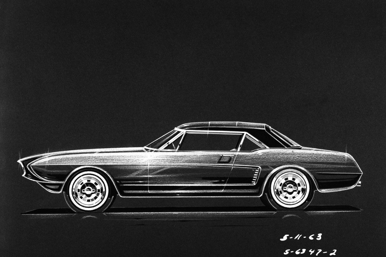 19_S-6347-2-1963_Ford_Mustang_II_concept_car_rendering