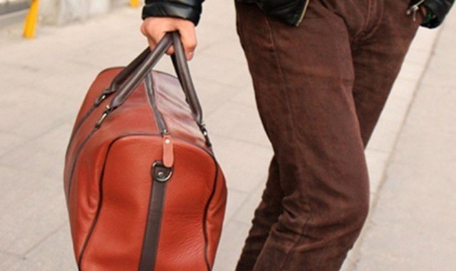 Mens-Genuine-Leather-Travel